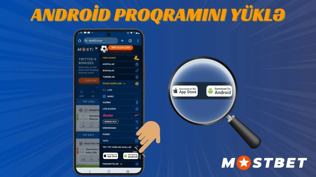 Mostbet Android APK yükləmək